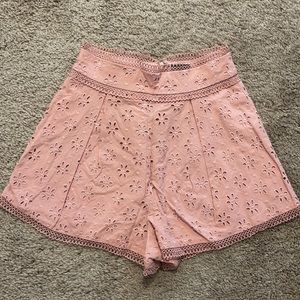 Revolve Anzhela shorts in nude pink